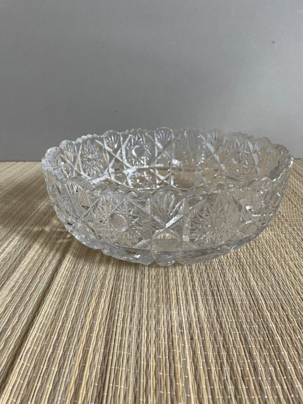 Cristal carved in design bowl, Living room decor